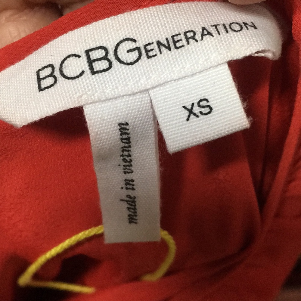 BCBGeneration Red Ruffle Dress - Picture 9 of 9